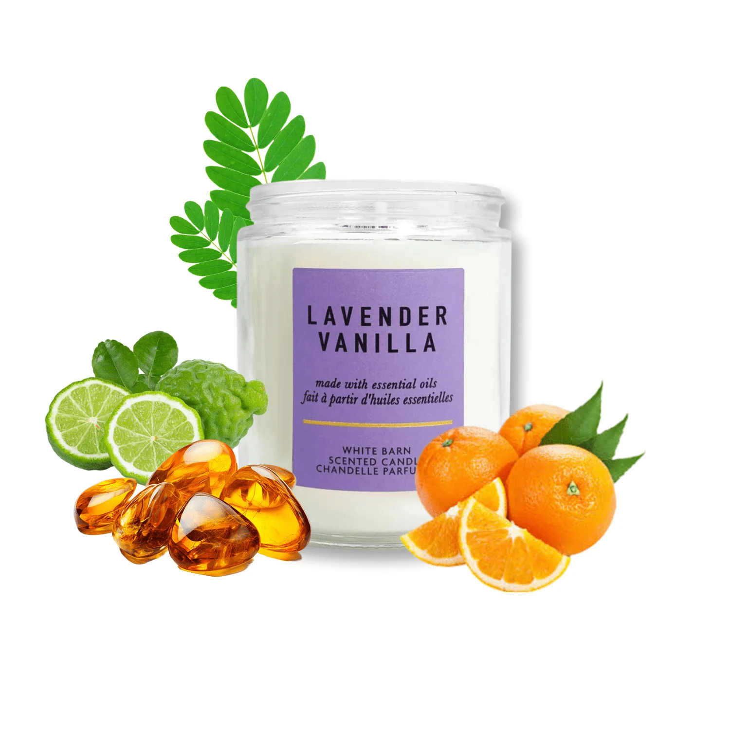 Bath & Body Works White Barn Lavender Vanilla Scented Candle - Image 4